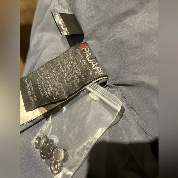 PAJAR DOWN FILL ARCTIC REMOVABLE FAUXFUR TRIM HOOD PUFFER JACKET GRAPHITE/SILVER - Picture 15 of 16